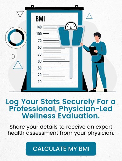 Log Your Stats Securely For a Professional, Physician-Led Wellness Evaluation.